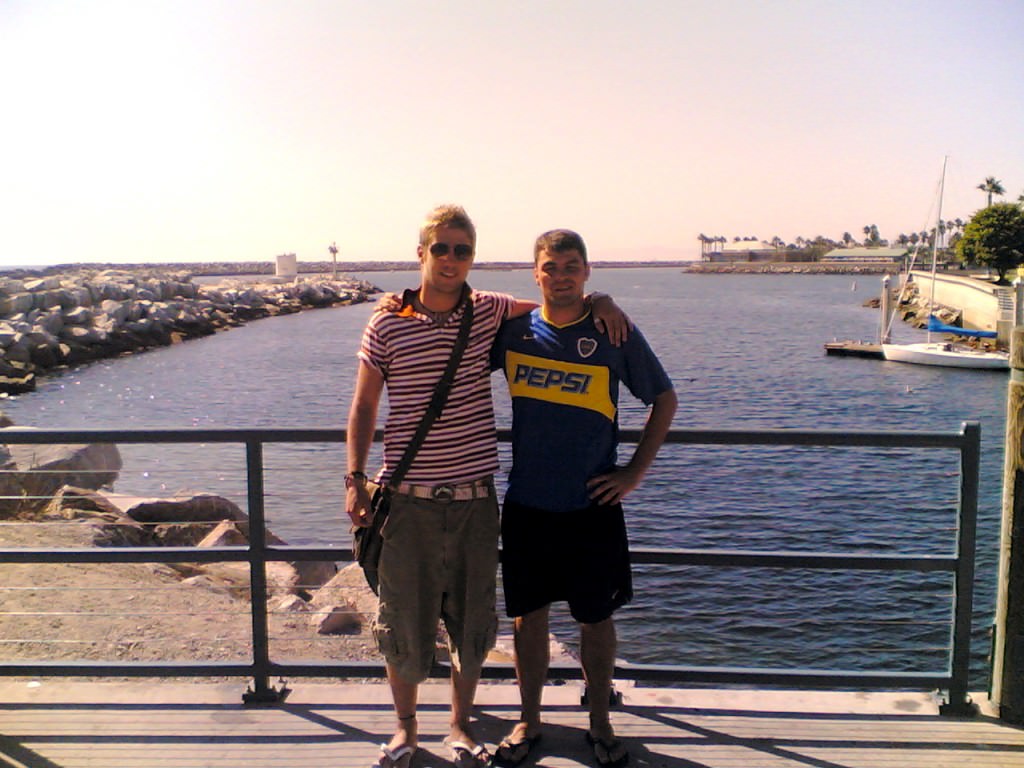 The Swede and I continuing our gay OC tour