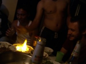 Drinking over dinner