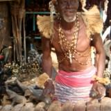 African man at Victoria Falls