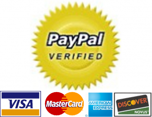 Paypal All payments are accepted via paypal or bank transfer