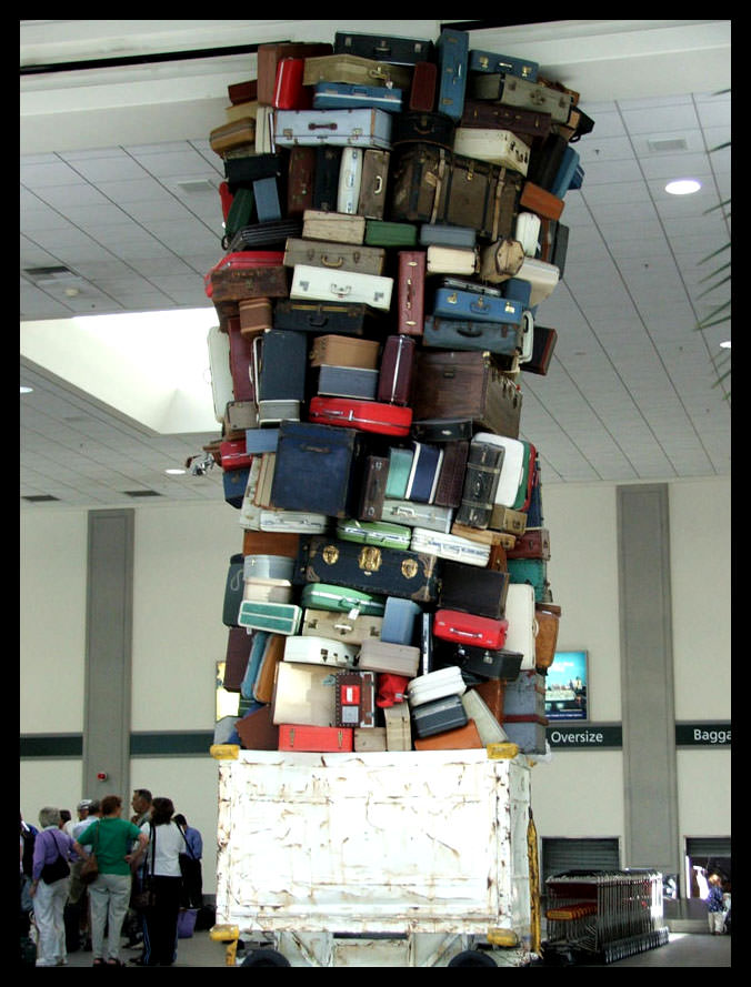 over luggage