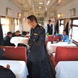 Dining cart on the trans siberian