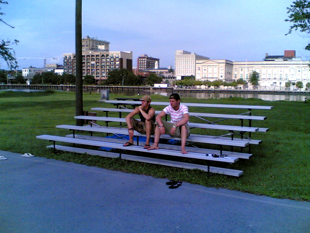 Dan and Me at the Riverside Court from One Tree Hill