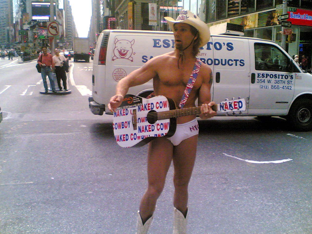 The not entirely Naked cowboy