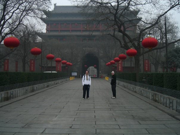 Backpacking in Xi'an, city walls