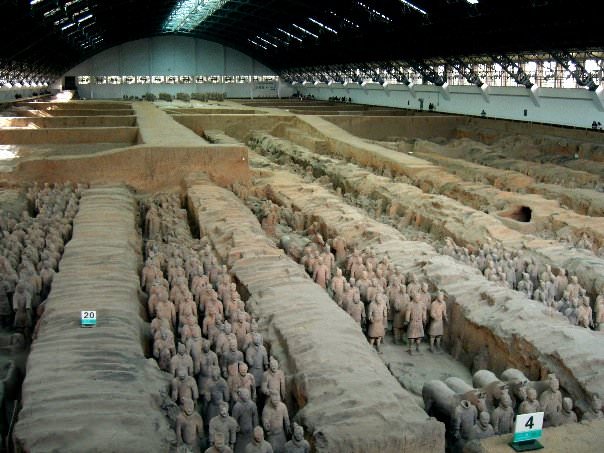 Backpacking in China, terracotta army in Xi'an