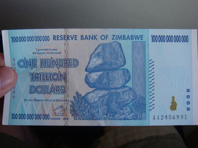 one hundred billion Zimbabwe dollars