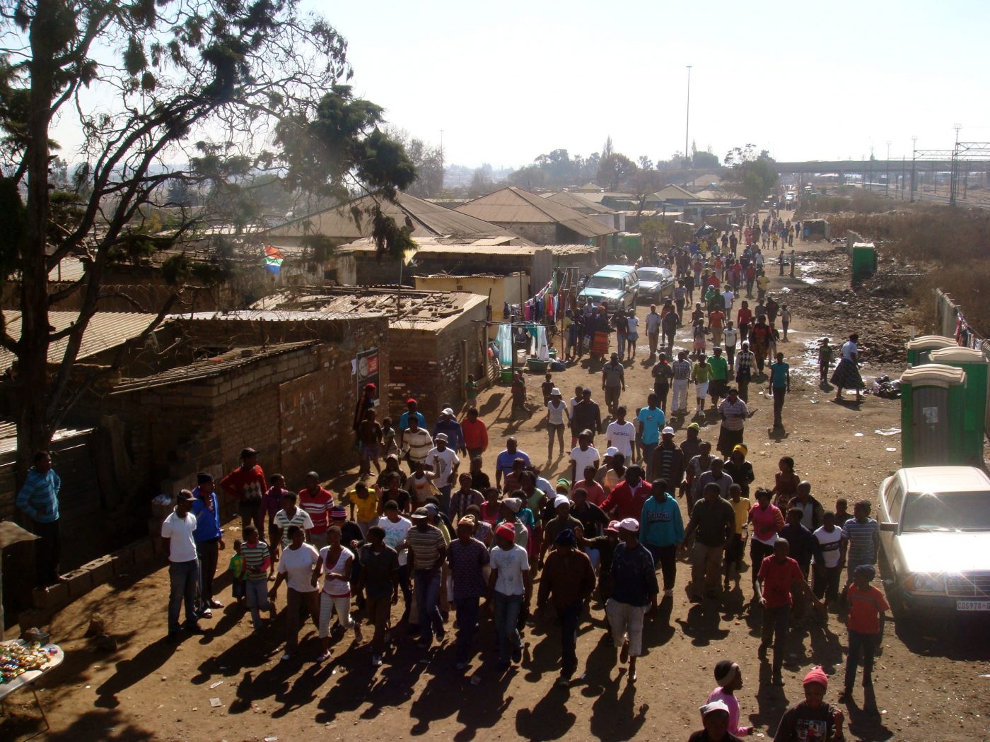 Angry mob in Soweto