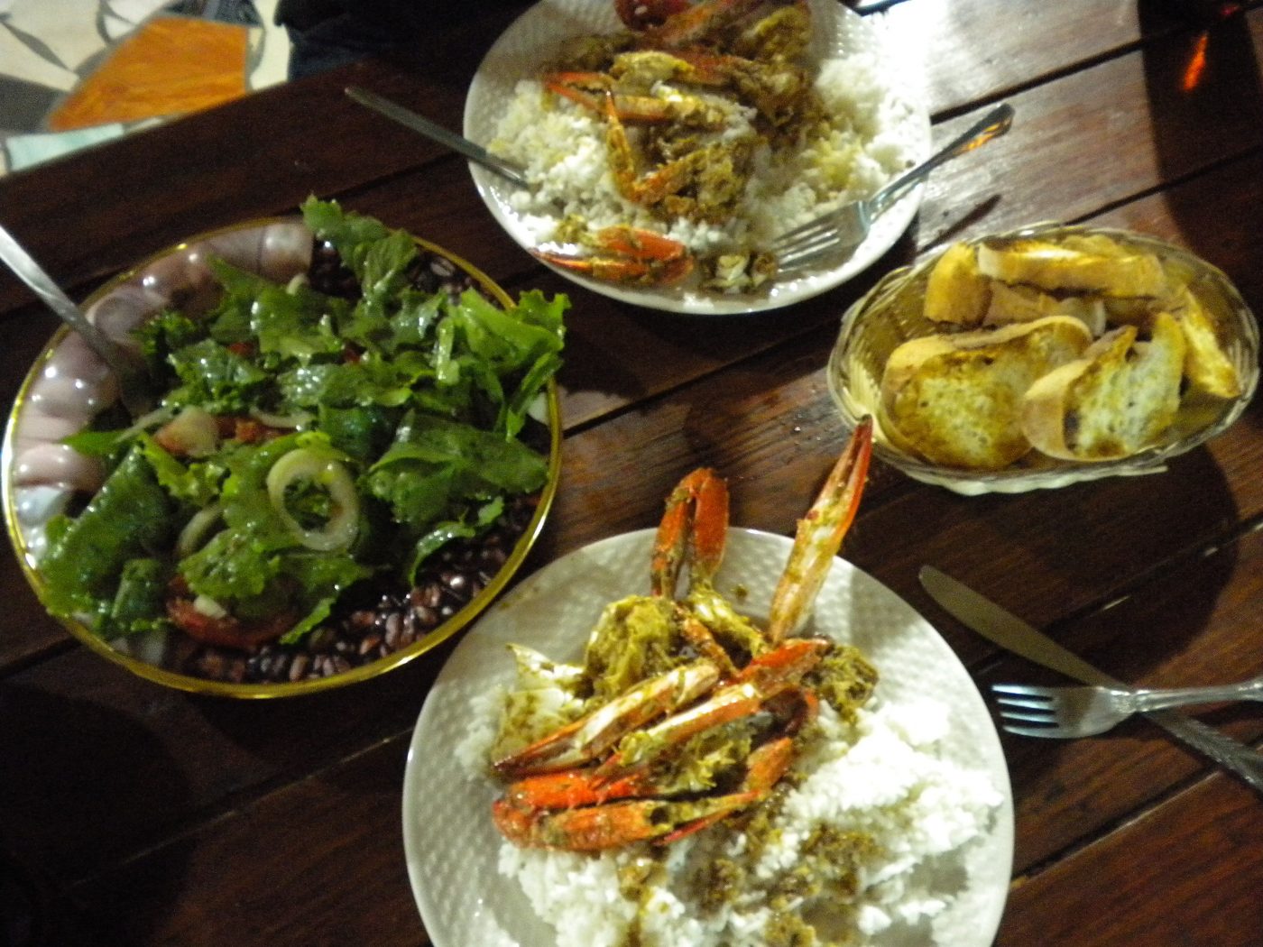 Delicious seafood in Mozambique