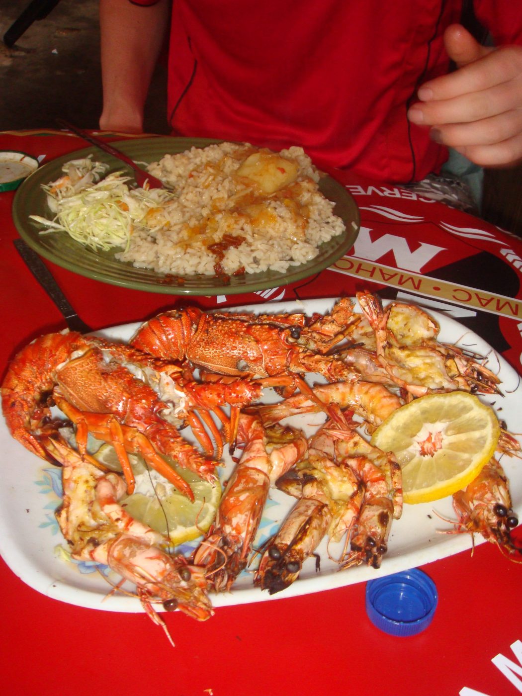 Local seafood in Mozambique