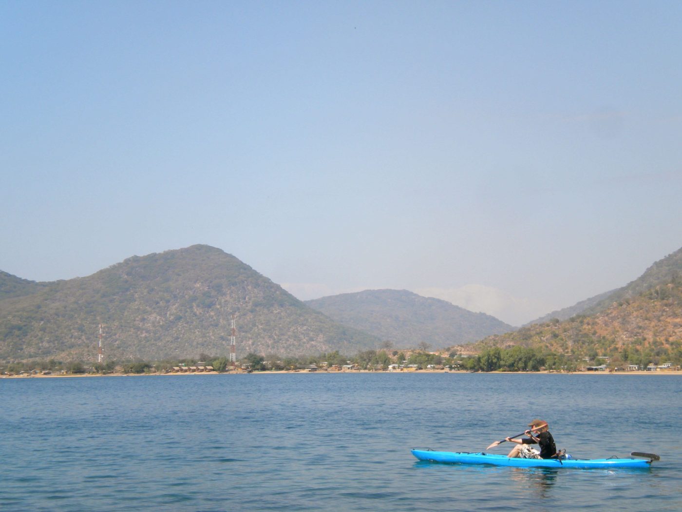 Kayaking in Lake Malawi