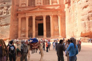 Tourists at Petra Backers guide to Petra