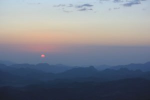 sunrise on Mount Sinai