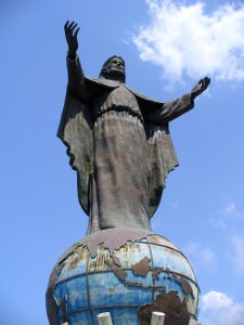 jesus statue dili,   east timor