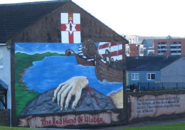 Red Hand of Ulster Mural