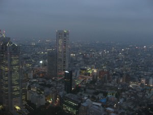 The view from the Tokyo Metropolitan Government Office