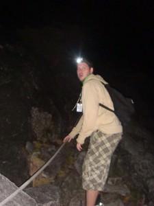 Night climbing on Mount Kinabalu Night climbing on Mount Kinabalu