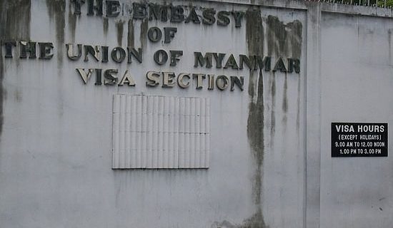 Where is the Burmese Embassy bangkok