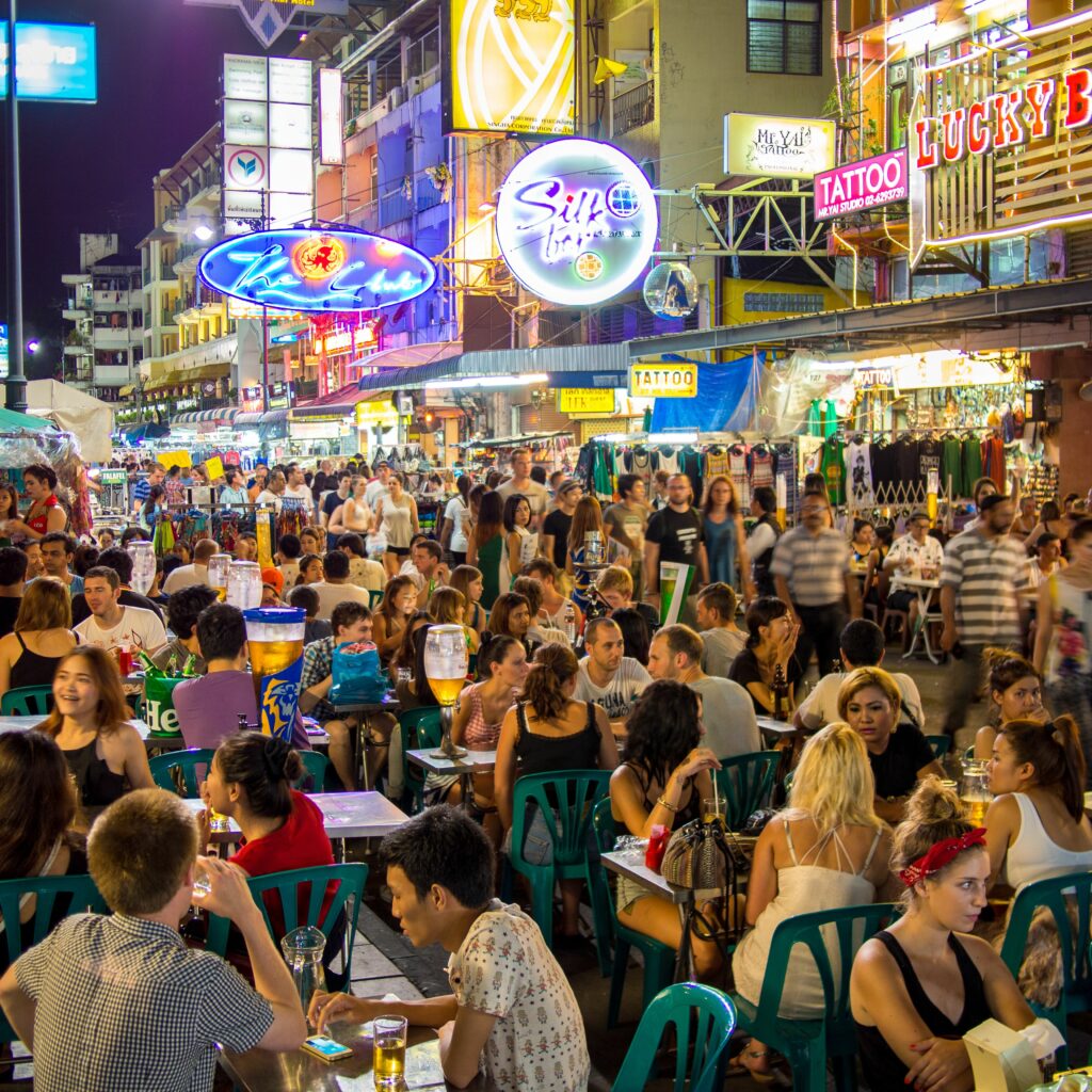Khao San road bangkok nightlife