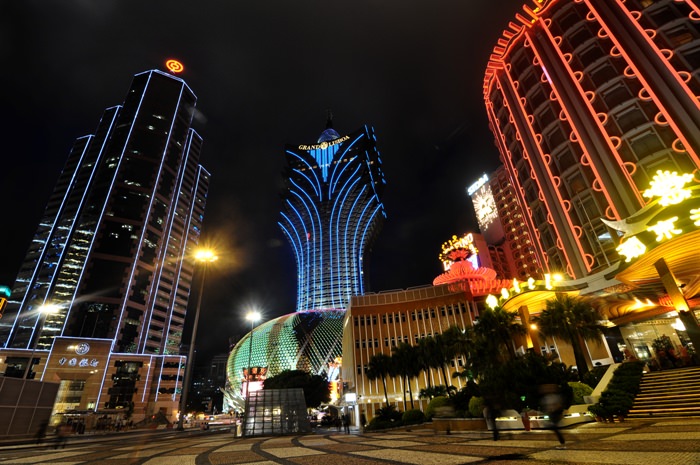 Macau Casinos at night