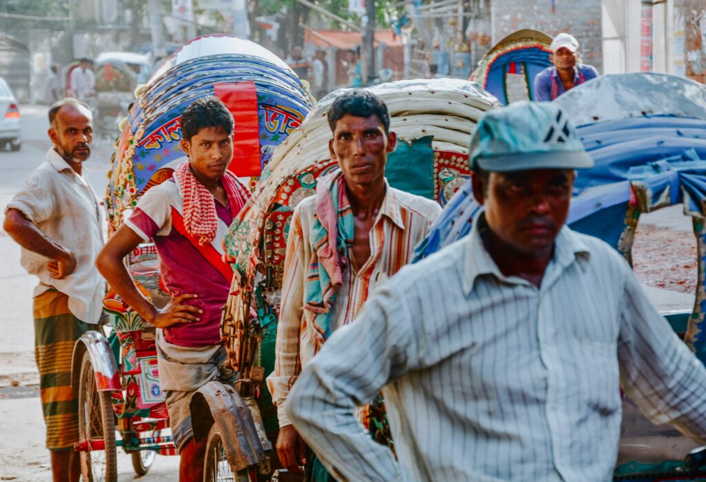 Rickshaws in Bangladesh