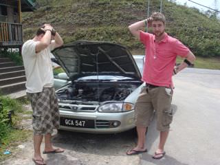 Driving in Borneo