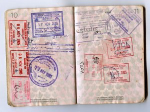 Passports stamps