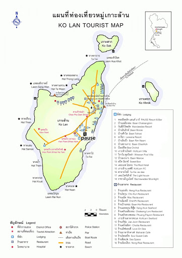 Koh Larn Map