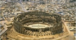 The amphitheater of el jem