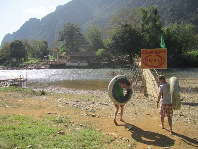 Tubing in Laos
