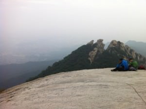 hiking south korea