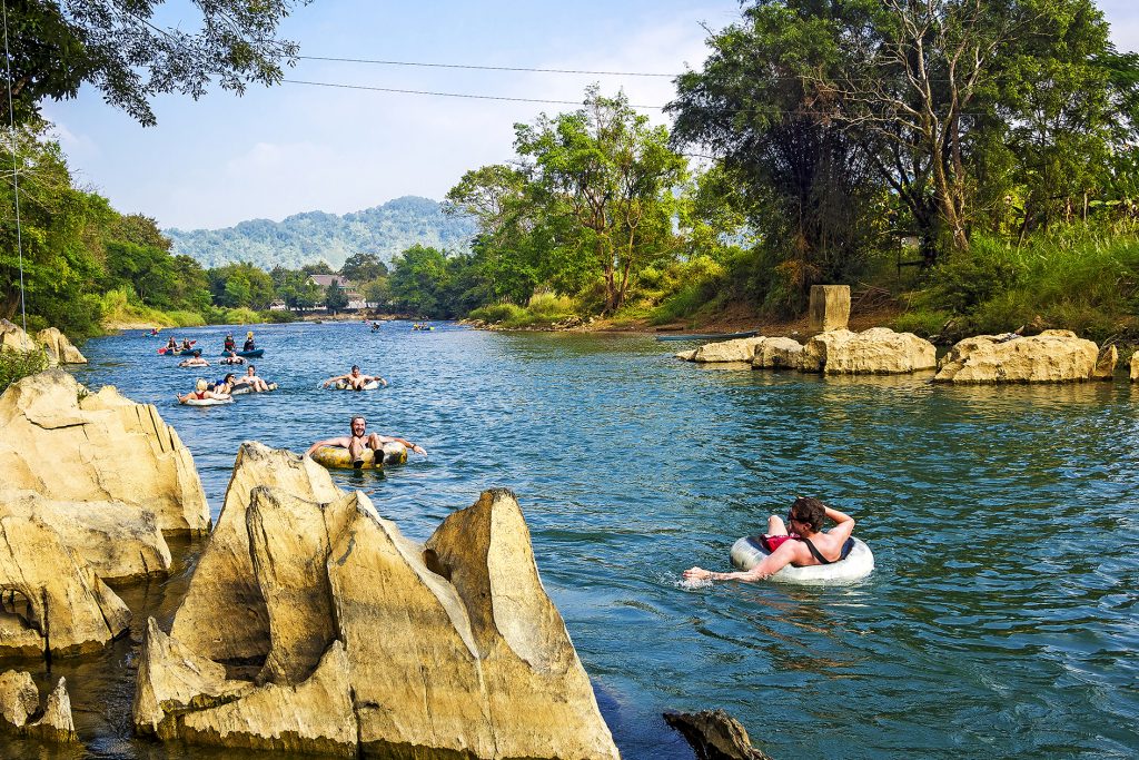 Tubing in Vang Vieng