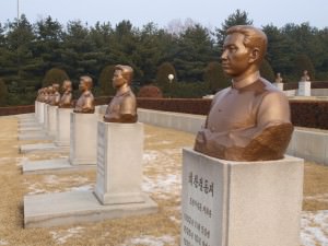 Anti japan cemetery north korea