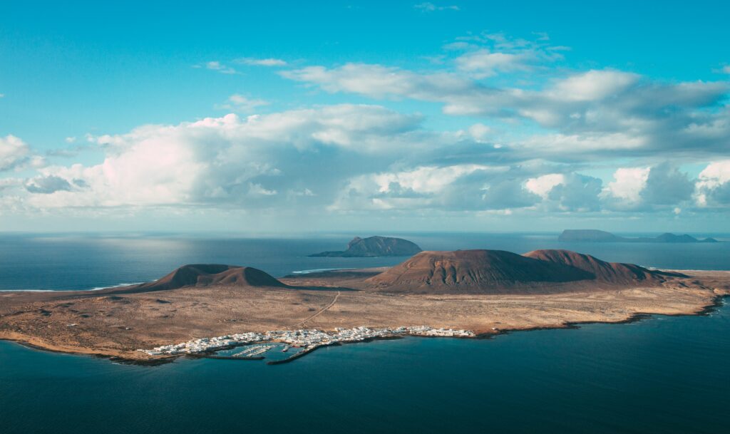 Canary Islands on a map