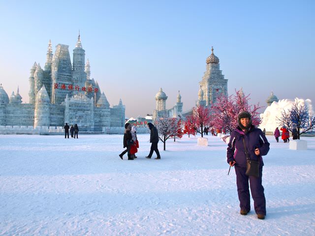 ice festival in Harbin China