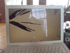 broken macbook