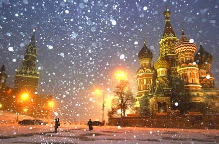 The Kremlin snow