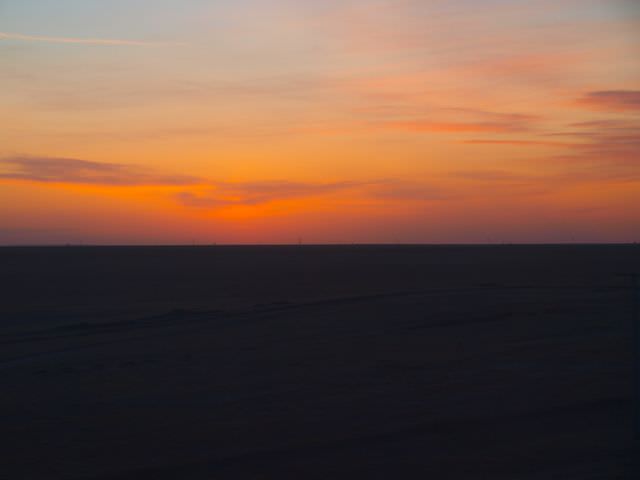 Sunset on the Gobi Dessert