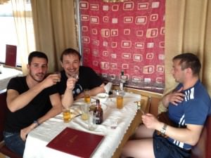 drinking vodka on the trans siberian