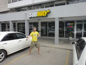 eating subway overseas