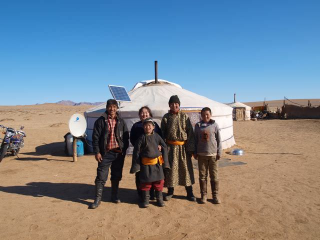 nomadic family in mongolia