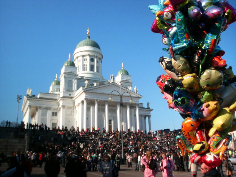 Partying for Vappu in Helsinki