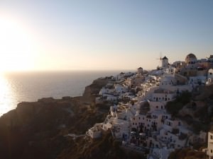 Oia at sunset