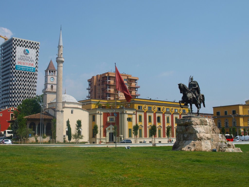 Skanderbeg Square Tirana Albania