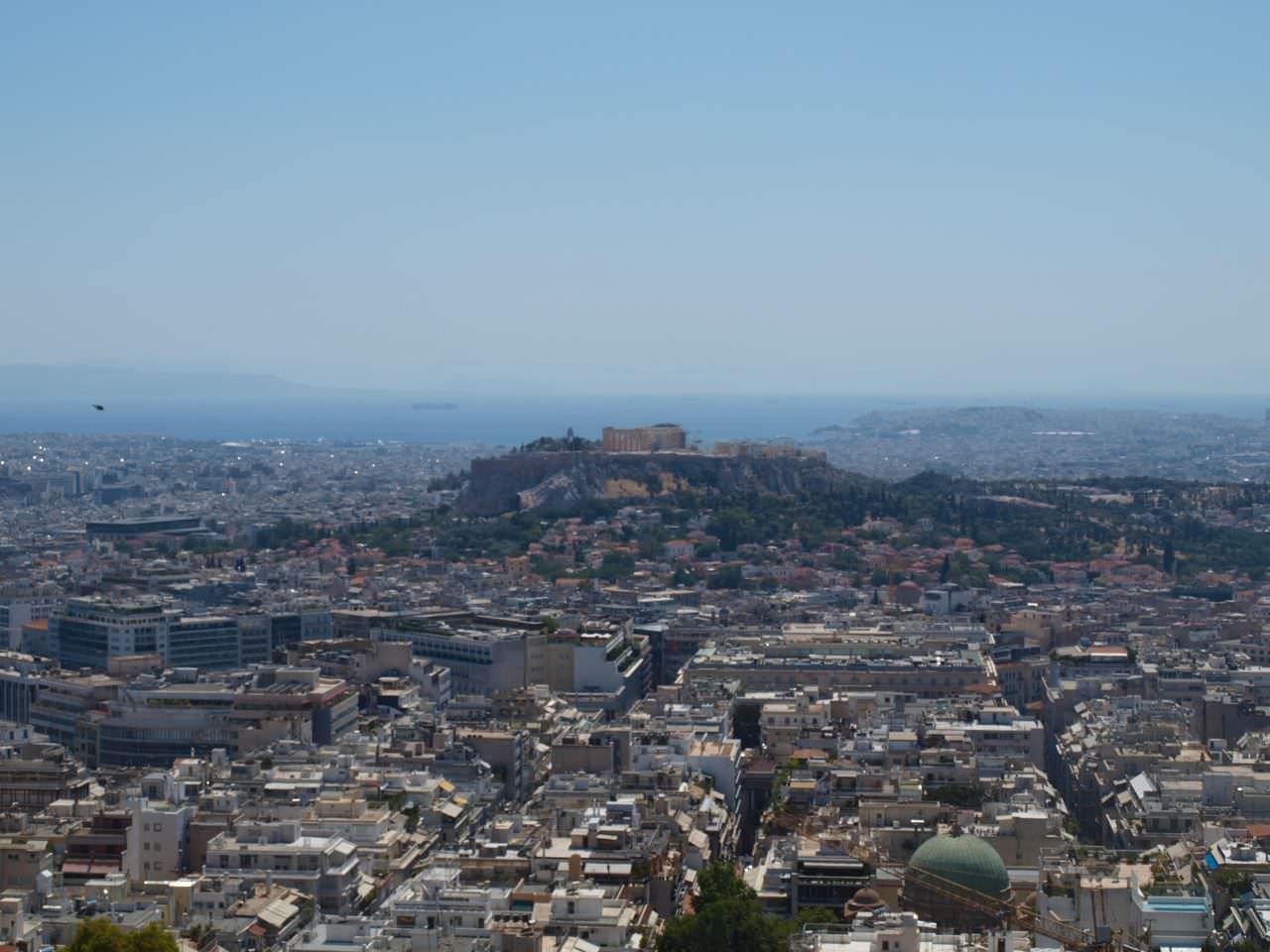 view from Lykavittos Hill