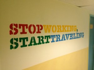 stop working start traveling
