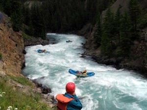 White water rafting in British Columbia