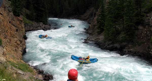 White water rafting in British Columbia