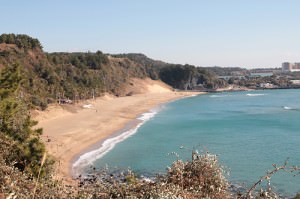 Jungmun beach jeju island