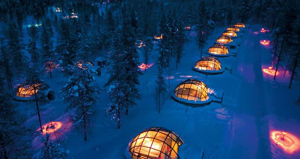 glass igloo Hotel Finland